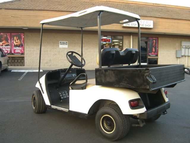 White 36v 36 Volt Ezgo Ez Go Golf Cart Utility Bed Box Lsv Carts